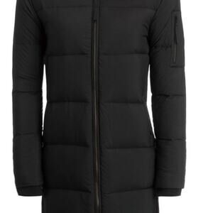 Basin + Range Northstar Down Puffer Coat Parka Women Small Black